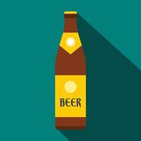 ícone de garrafa de cerveja, estilo simples vetor