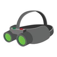 ícone dos desenhos animados do dispositivo de visão noturna vetor