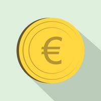 ícone do euro, estilo simples vetor