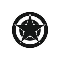 ícone de estrela, estilo simples vetor