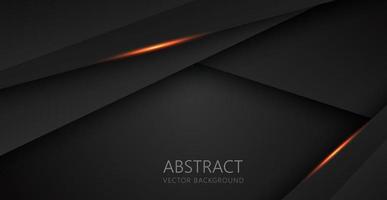 abstrato luz laranja preto espaço quadro layout projeto tecnologia triângulo conceito textura cinza fundo. vetor eps10