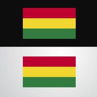 design de bandeira da bolívia vetor