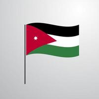 bandeira da Jordânia vetor