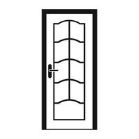 ícone de porta em estilo simples vetor