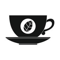 ícone de xícara de chá verde vetor