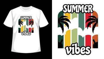 design de camiseta de férias de verão vetor