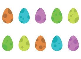 ilustração de design de vetor de ovo de dragão isolada no fundo branco