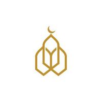 design de ícone de vetor de escola islâmica
