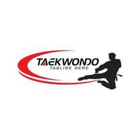 design de ícone de vetor de taekwondo