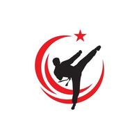 design de ícone de vetor de taekwondo