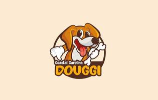 logotipo de cuidado de cachorro ou logotipo de animal de estimação, logotipo de cachorro vetor