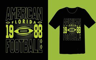 camiseta de futebol americana florida 1988 vetor