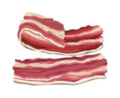 bacon carne de porco cortada vetor