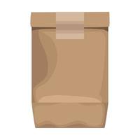 pacote de saco de comida ecológica vetor