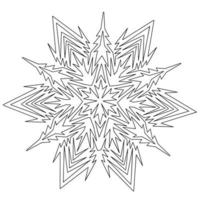 flocos de neve de natal em um fundo branco. ilustração vetorial vetor