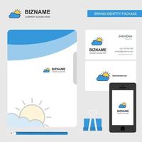 capa de arquivo de logotipo de negócios chovendo cartão de visita e ilustração vetorial de design de aplicativo móvel vetor