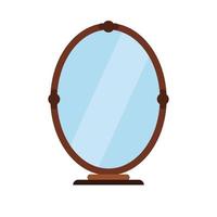 ícone plano de espelho vetor