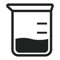 ícone de jarro químico, estilo simples vetor