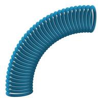 ícone de mola espiral flexível azul, estilo cartoon vetor