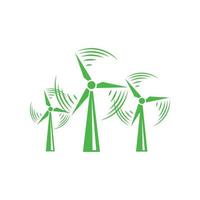 ícone do moinho de vento, estilo simples vetor