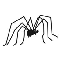 ícone de aranha natural, estilo simples vetor