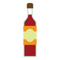ícone de garrafa de vinho, estilo simples vetor