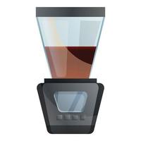 ícone da máquina de café moderna, estilo cartoon vetor