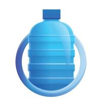 ícone de garrafa de água de escritório, estilo cartoon vetor
