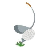 clube de golfe e uma ilustração de bola vetor
