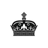 um ícone da coroa real, estilo simples vetor