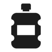 ícone de garrafa de água de plástico, estilo simples vetor