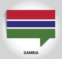 vetor de design de bandeira da gâmbia