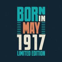 nascidos em maio de 1917. comemoração de aniversário dos nascidos em maio de 1917 vetor
