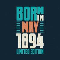 nascidos em maio de 1894. comemoração de aniversário dos nascidos em maio de 1894 vetor