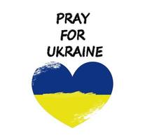 ore pela paz ucrânia vector ilustração plana no conceito de fundo branco de orar, luto, humanidade. nenhuma guerra.