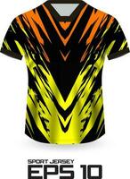 conceito de design de camisa de corrida para uniforme de equipe esportiva vetor