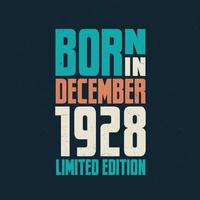 nascidos em dezembro de 1928. comemoração de aniversário dos nascidos em dezembro de 1928 vetor