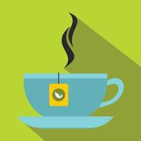 ícone de xícara de chá, estilo simples vetor