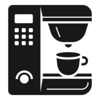 ícone de máquina de café profissional, estilo simples vetor