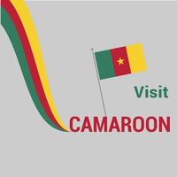 vetor de design do dia da independência dos camarões