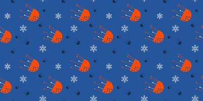 história de inverno simples padrão perfeito no espaço em fundo azul para design de tela ou impressão, idéias ilimitadas basta adicionar uma camada inferior de qualquer cor vetor