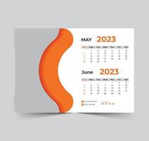 calendário 2023 feliz ano novo design vetor