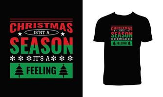 design de camiseta de feriado de natal vetor