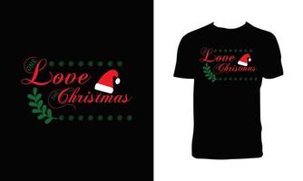 design de camiseta de natal vetor