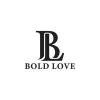 letra inicial abstrata bl ou logotipo lb na cor preta isolada em fundo branco aplicado ao logotipo da joalheria online também adequado para marcas ou empresas com nome inicial lb ou bl. vetor