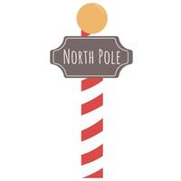 ilustração vetorial do sinal do pólo norte
