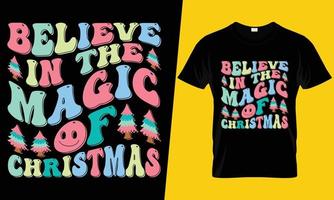 design de camiseta de natal vetor