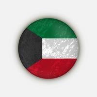 país kuwait. bandeira do Kuwait. ilustração vetorial. vetor
