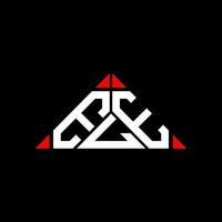 design criativo do logotipo da letra ele com gráfico vetorial, logotipo simples e moderno em forma de triângulo redondo. vetor