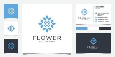 modelo de design de vetor de logotipo de flor.